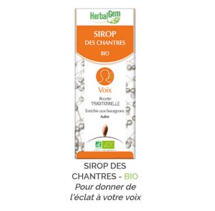Herbalgem - SIROP DES CHANTRES - BIO - 150 ml