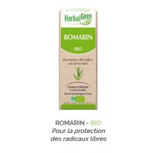 Herbalgem -  ROMARIN - BIO Pour la protection des radicaux libres Gemmothérapie concentré - 30 ml