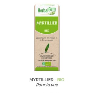 Herbalgem -  MYRTILLIER - BIO Pour la vue Gemmothérapie concentré - 30 ml