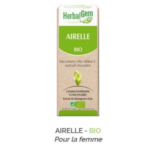 Herbalgem -  AIRELLE - BIO Gemmothérapie concentré - 30 ml
