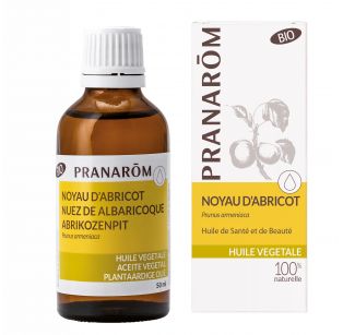 Pranarôm - Huile Végétale Vierge - Noyau d'abricot - Prunus armeniaca - 50 ml