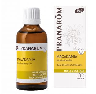 Pranarôm - Huile Végétale Bio - Macadamia - Macadamia ternifolia - 50 ml