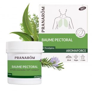 Pranarôm - Baume Pectoral Bio - Pot de 80 ml