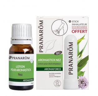 Pranarôm - Aromastick nez  Lotion & stick inhalateur Aromaforce