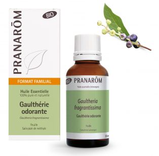Pranarôm - Huile Essentielle Bio Gaulthérie odorante - feuille - 30 ml