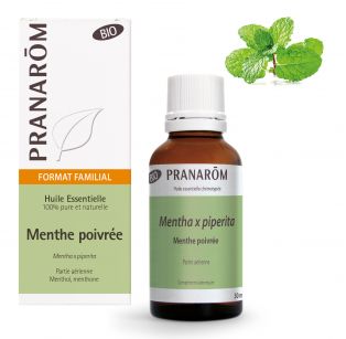 Pranarôm - Huile Essentielle Bio Menthe poivrée - partie aérienne - 30 ml